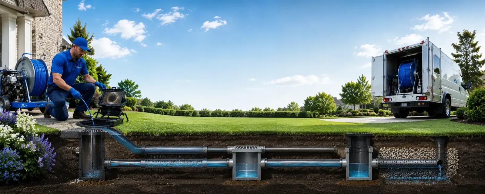 Outdoor drain cleaning information for University Place, WA
